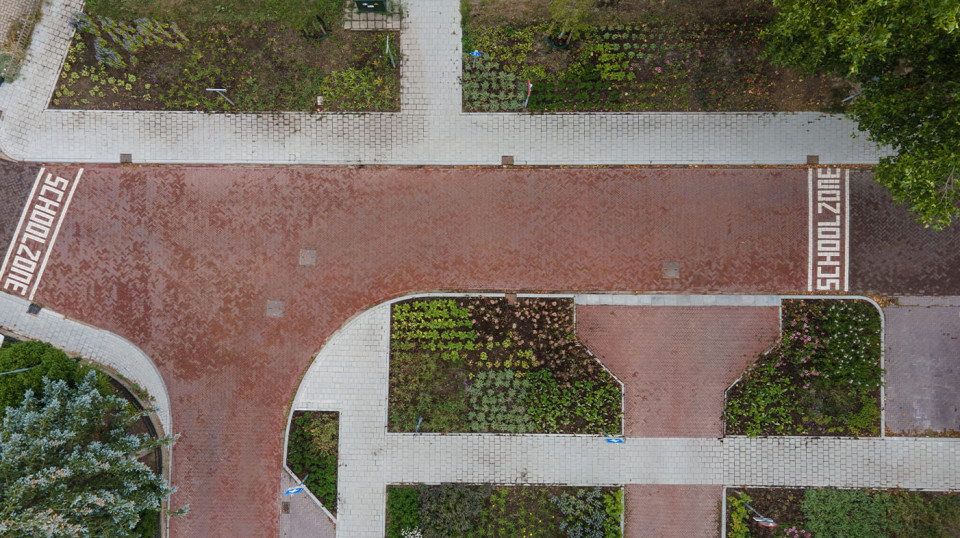 Op basis van een bestaand ontwerp nieuwe aanplant realiseren bij IKC Joannes. Hierbij heeft Lubbe Lisse voor een kleurrijke aanvulling in de vaste plantenvakken gezorgd.